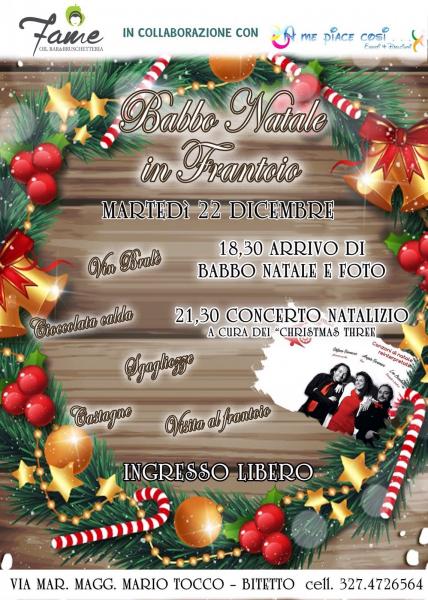 Babbo Natale in Frantoio