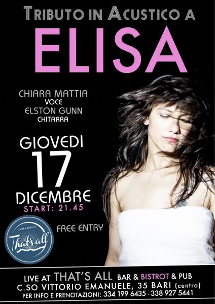 Tributo a Elisa Toffoli