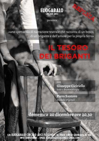 IL TESORO DEI BRIGANTI di e con Giuseppe Ciciriello