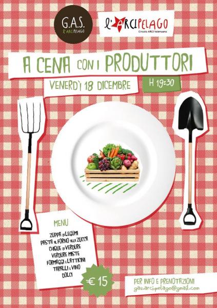 A cena con i produttori