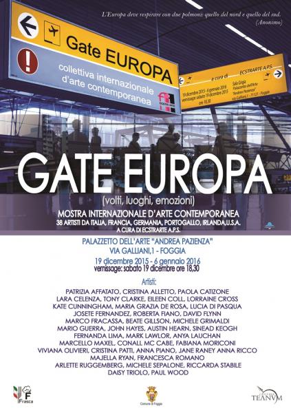 GATE EUROPA (Volti, luoghi, emozioni) Mostra internazionale d’arte contemporanea