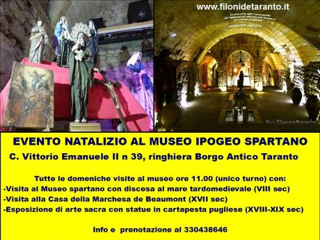 Esposizione di presepi e madonne d'epoca al Museo Ipogeo Spartano di Taranto