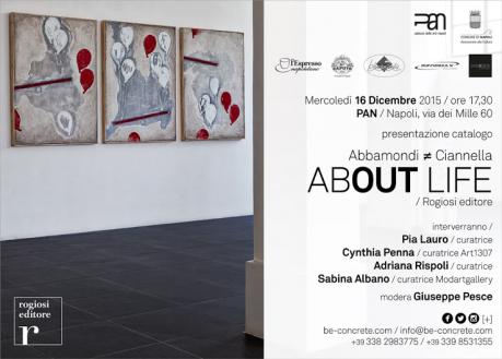 Presentazione del catalogo About Life di Marco Abbondi e Stefano Ciannella