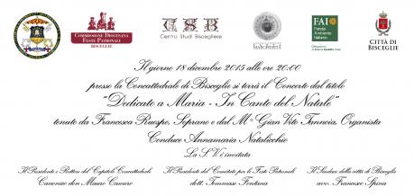 Concerto “Dedicato a Maria - In canto del Natale” con il soprano Francesca Ruospo e il M° organista Gian Vito Tannoia