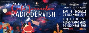 "Una notte al Café Jerusalem" del Festival "Centro del Mundo" replica al Nuovo Teatro Verdi di Brindisi