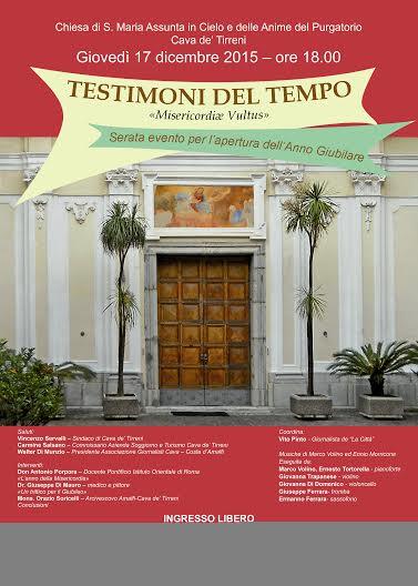 I Testimoni del Tempo - Serata evento per l'apertura dell'anno Giubilare