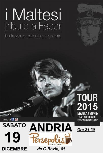 Tributo a FABRIZIO DE ANDRE' con I MALTESI