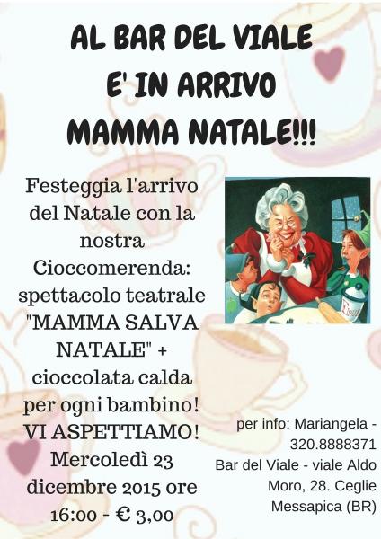 Al Bar del Viale e' in arrivo Mamma Natale