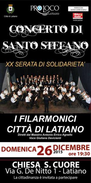 Concerto di Santo Stefano - XX Serata di solidarietà
