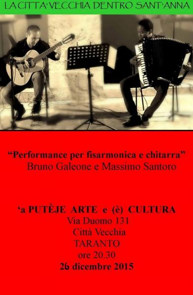Performance per fisarmonica e chitarra a cura di Bruno Galeone e Massimo Santoro