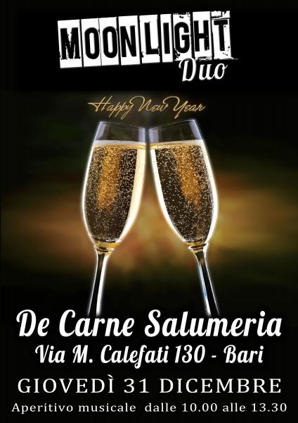 Salumeria De Carne: Moonlight Duo e tante bollicine per festeggiare insieme la fine dell'anno
