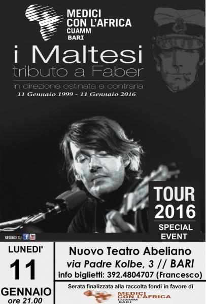 Tributo a FABRIZIO DE ANDRE' con I MALTESI || Evento Speciale