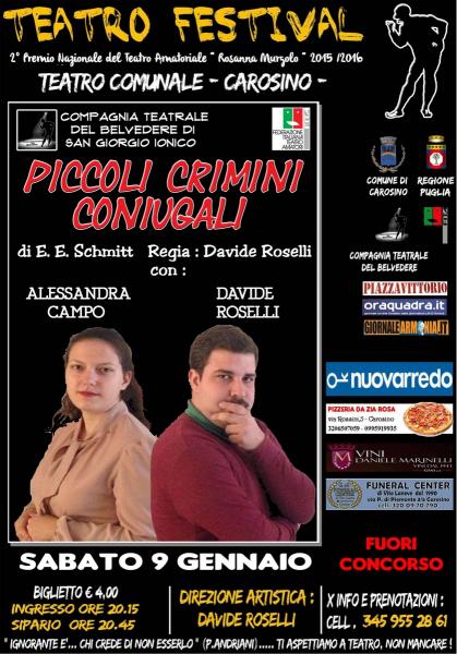 Teatro Festival - "Piccoli Crimini Coniugali"