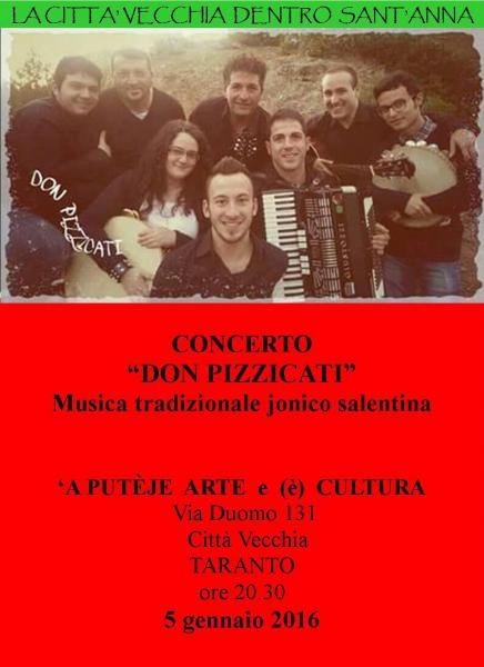 "Don Pizzicati” in concerto. Festa popolare e musica della tradizione