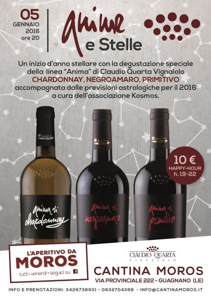 Anime e stelle, l’aperitivo astrologico è a Cantina Moros
