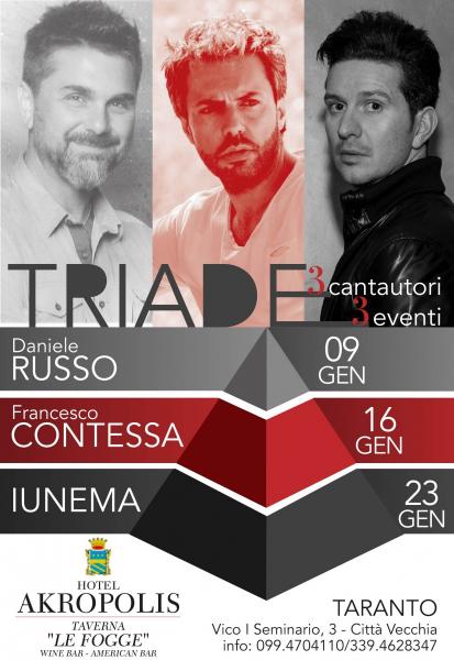 Triade, 3 cantautori, 3 eventi