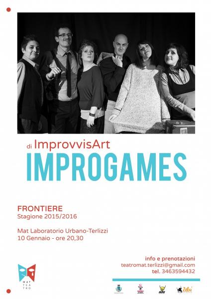 #3° FRONTIERE stagione teatrale - "IMPROGAMES" a cura di IMPROVVISART