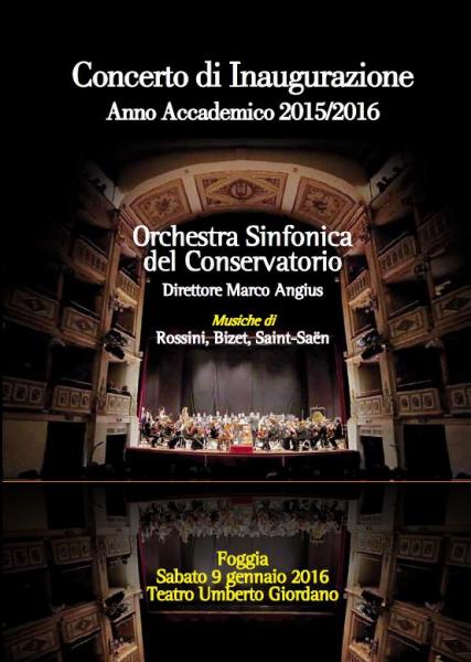 Concerto di Inaugurazione dell'Anno Accademico del Conservatorio "Umberto Giordano"