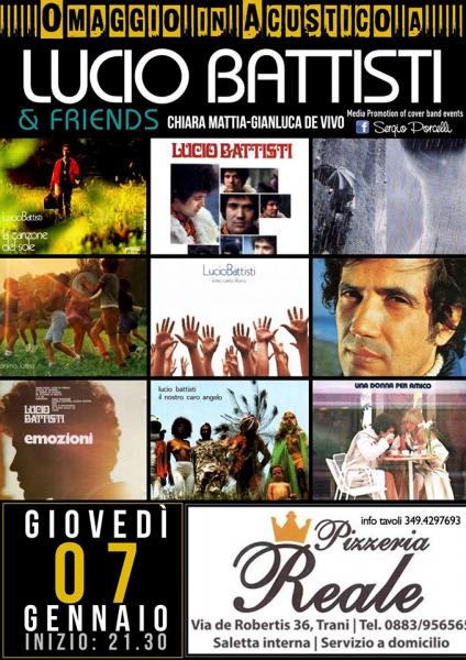 Tributo a Lucio Battisti & Friends (Chiara Mattia - Gianluca De Vivo) alla Pizzeria Reale (Trani)