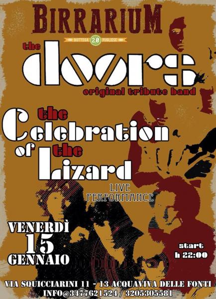 The Celebration of Lizard - The Doors Original Tribute Band