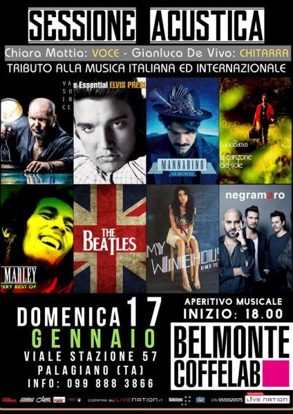 Acoustic Duo: Gianluca De Vivo e Chiara Mattia, tributo alla musica pop italiana e internazionale