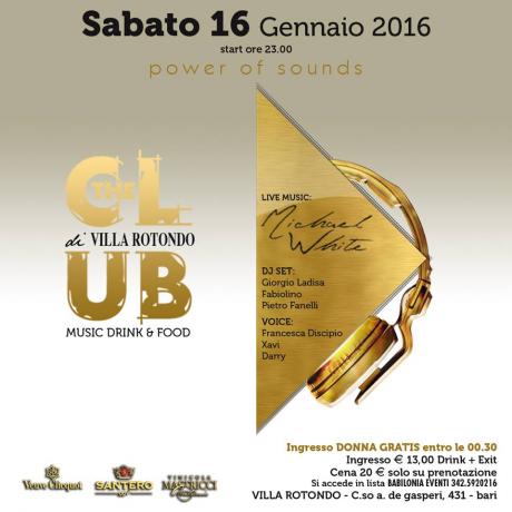 Cena con Michael White: live music + DJ Set