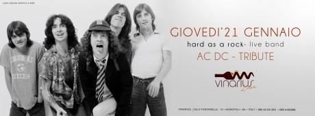 Tribute band degli AC/DC in concerto: "HARD AS A ROCK"