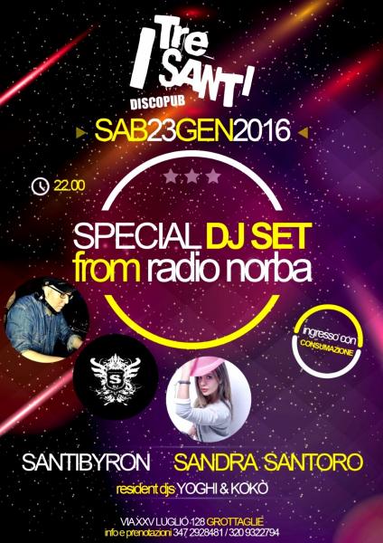 Speciale DJ Set From Radionorba Santibyron & Sandra Santoro