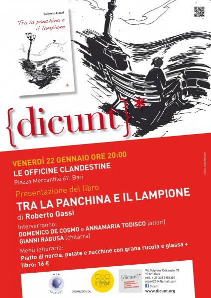 Presentazione del libro TRA LA PANCHINA E IL LAMPIONE, di Roberto Gassi