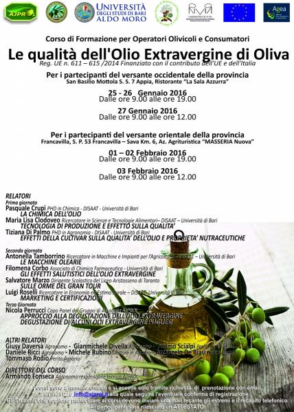 La Qualità dell'Olio Extravergine di Oliva
