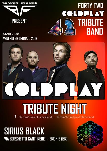 42 Coldplay Tribute Show - Broken Frames Tribute Band