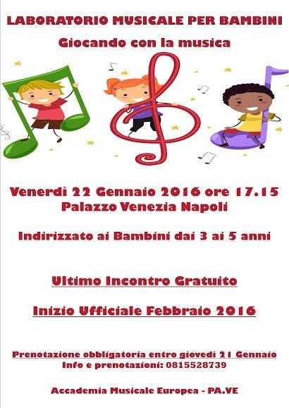 Laboratorio Musicale per Bambini a Palazzo Venezia