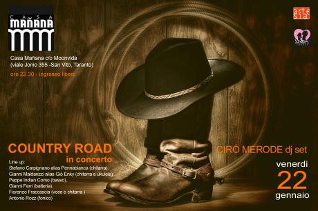 "Country Road" in concerto + Ciro Merode dj set