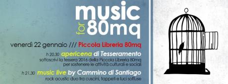 MUSIC for 80MQ: apericena & live music