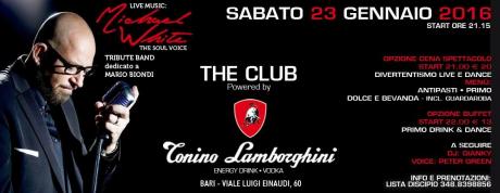 Sabato 23/01/2016 cena spettacolo al The Club powered by Tonino Lamborghini / 3488398856