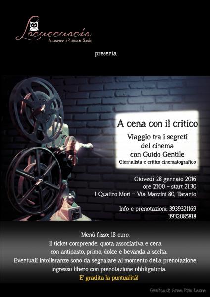 A cena con il critico