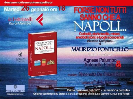 Presentazione del nuovo libro di Maurizio Ponticello: Forse non tutti sanno che a Napoli…