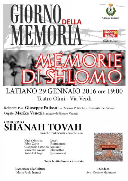 Memorie di Shlomo - Giornata della Memoria
