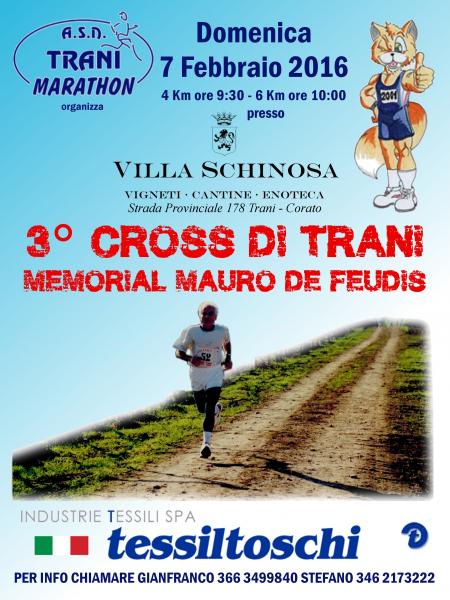 3^ Edizione  Cross di Trani -  3 ° Memorial Mauro De Feudis