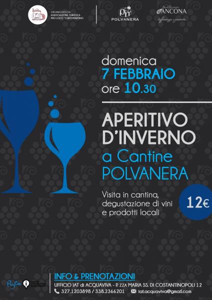 Aperitivo d'inverno a Cantine Polvanera