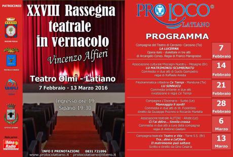 XXVIII Rassegna teatrale in vernacolo Vincenzo Alfieri