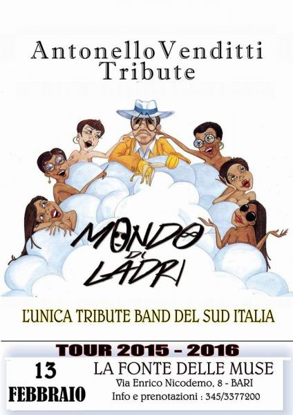 Cover Band di "Antonello Venditti" Mondo di Ladri