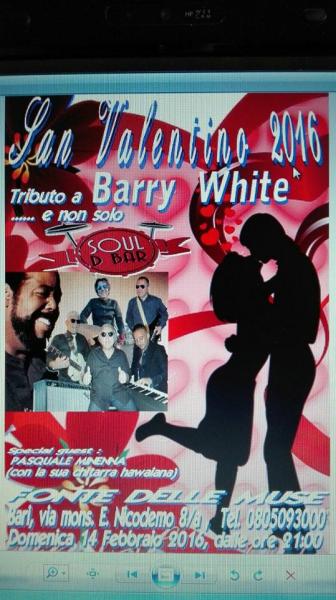 San VALENTINO - Festa degli Innamorati - Musica di atmosfera con "SOUL D' BAR" Ospite PASQUALE MINENNA alla chitarra HAWAIANA.