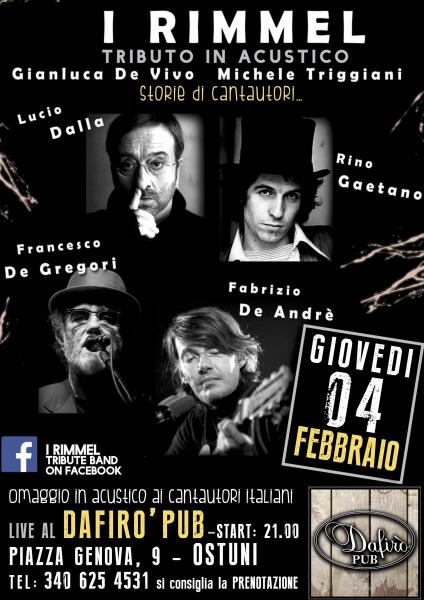 I Rimmel Tributo ai Cantautori Italiani al Dafirò (Ostuni)