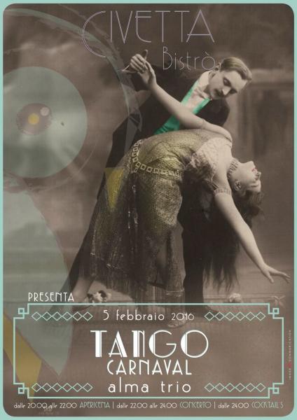 Tango Carnaval con ALMA Trio - Plurima Lux design Daniela Chionna