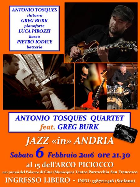 Antonio Tosques Quartet Feat. Greg Burk