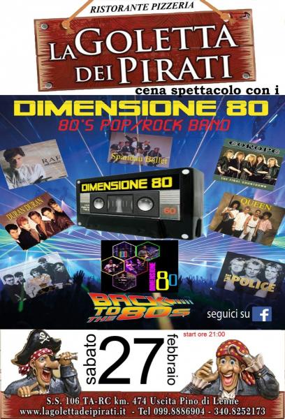 Back To the 80's con la musica live dei Dimensione80