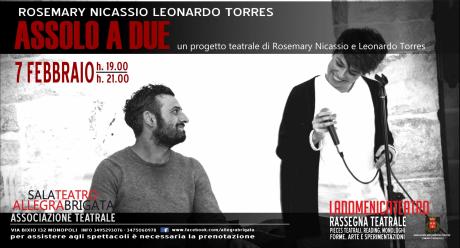 Assolo a Due - Progetto Teatrale di e con Rosemary Nicassio e Leonardo Torres