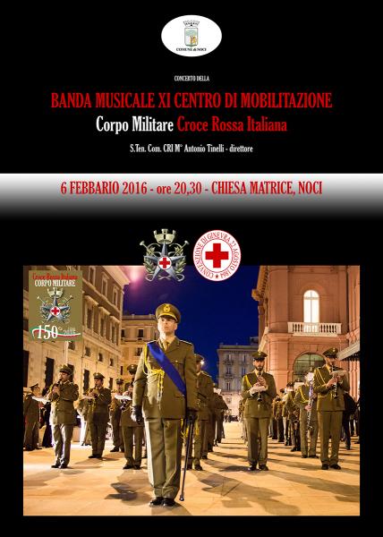 Banda Musicale XI Centro di Mobilitazione - Corpo Militare, Croce Rossa Italiana in concerto