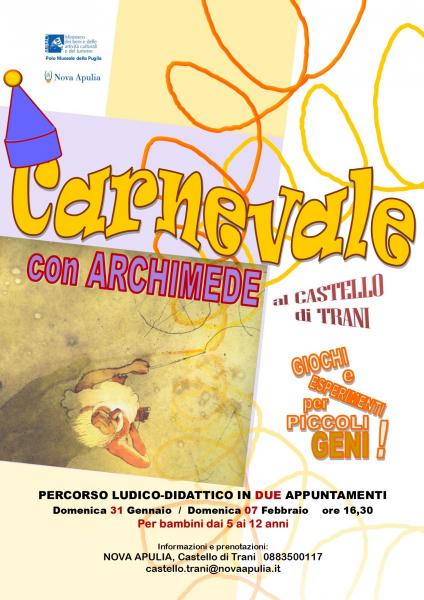 Carnevale con Archimede al Castello di Trani